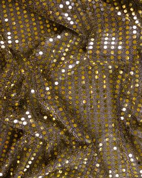 Round Glitter Fabric Golden - Tissushop